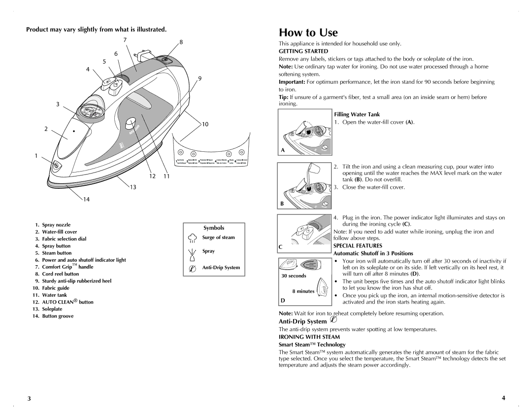 Black & Decker ICR500 manual How to Use, Product may vary slightly from what is illustrated, Anti-Drip System 